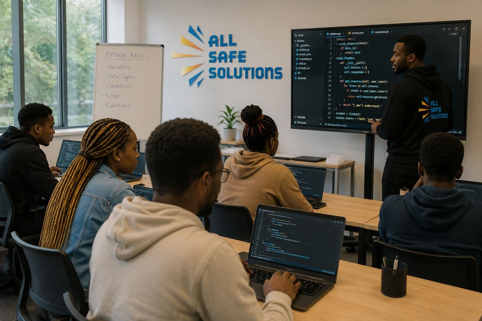 Apprenants ALSS Academy en session de formation